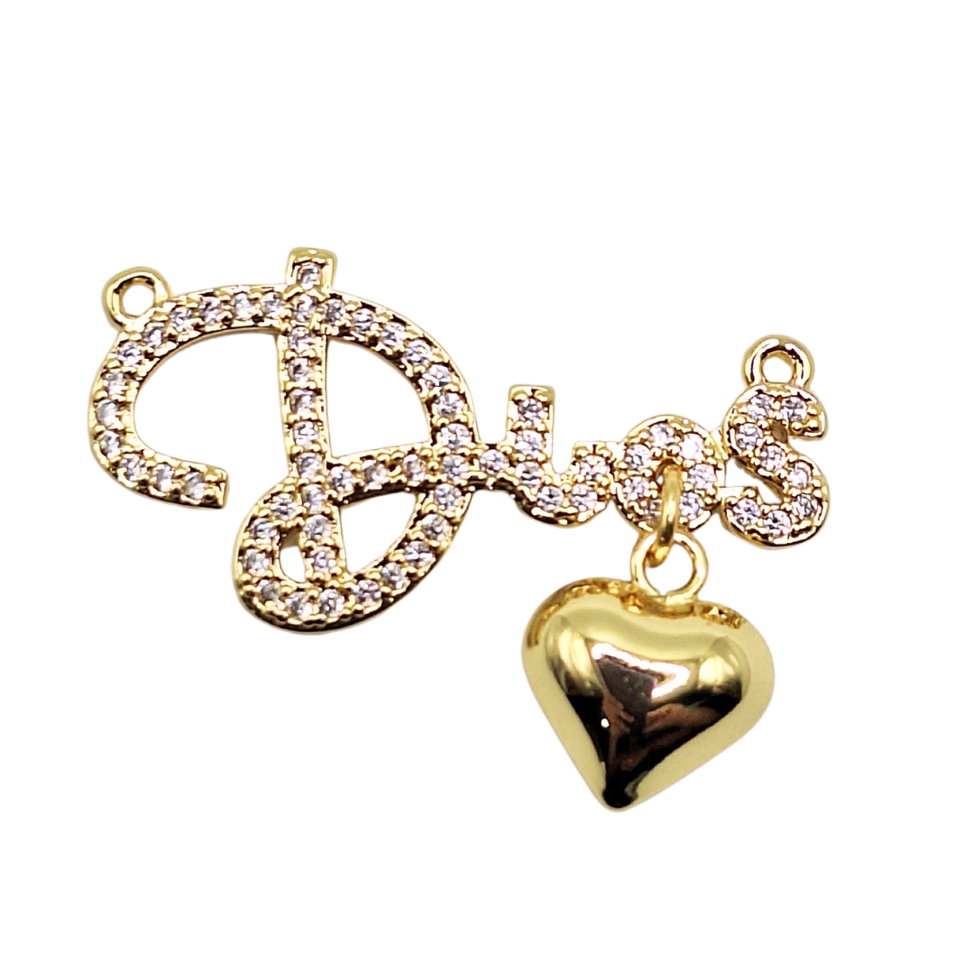 CIRCON DIJE CONECTOR DIOS CON CORAZON ORO CHINO
