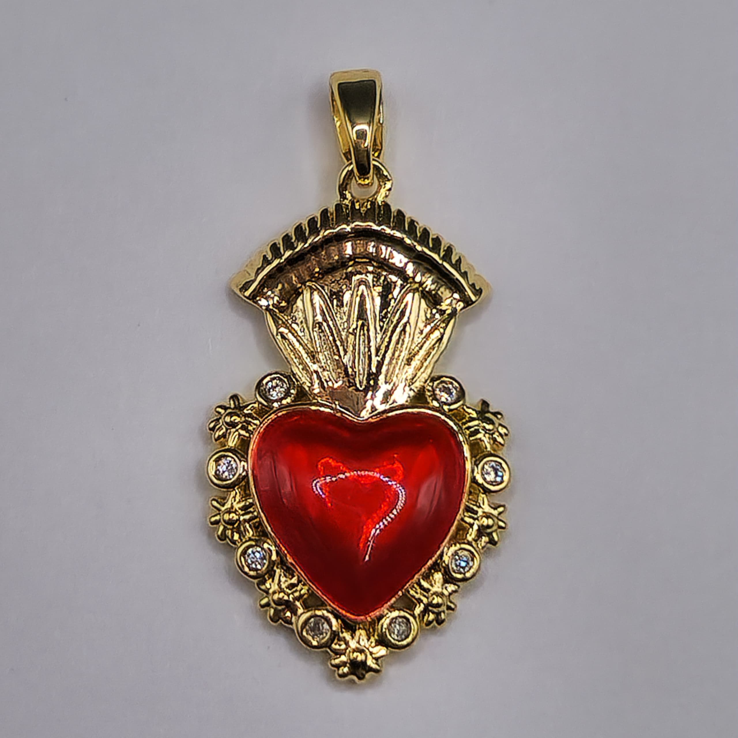 CIRCON DIJE CORAZON ROJO CON CORONA