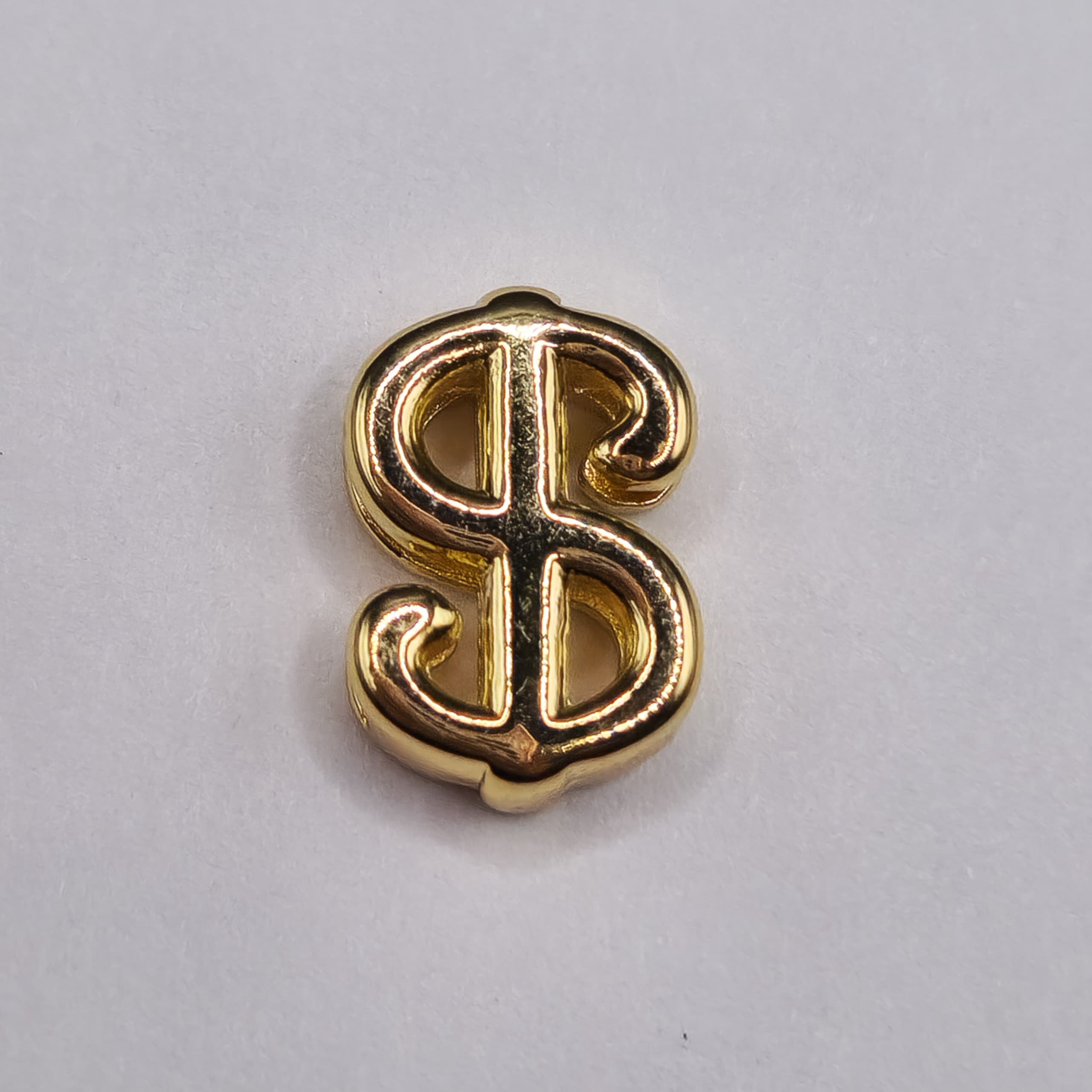 ORO CHINO PASADOR SIMBOLO $ DORADO