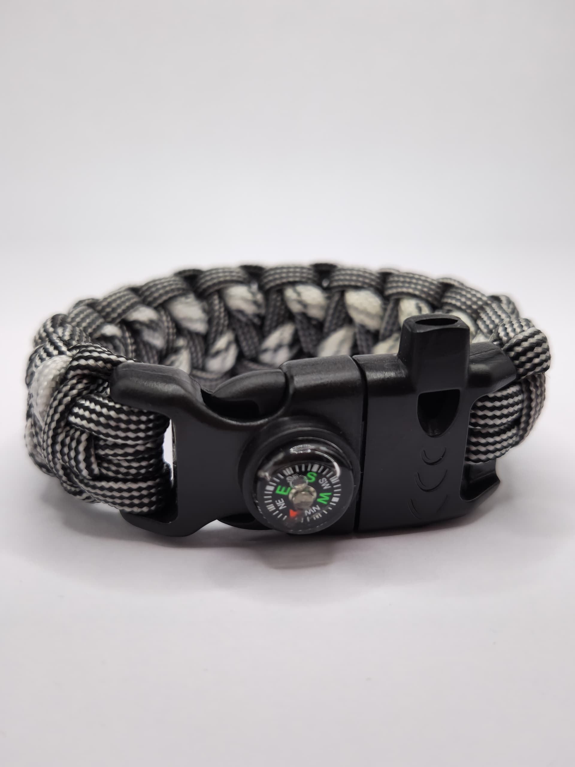 PULSERA DE PARACORD CON PITO Y BRUJULA