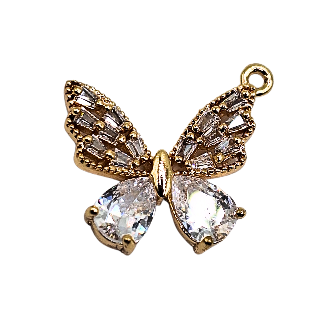 MARIPOSA GRANDE CON CRISTALES
