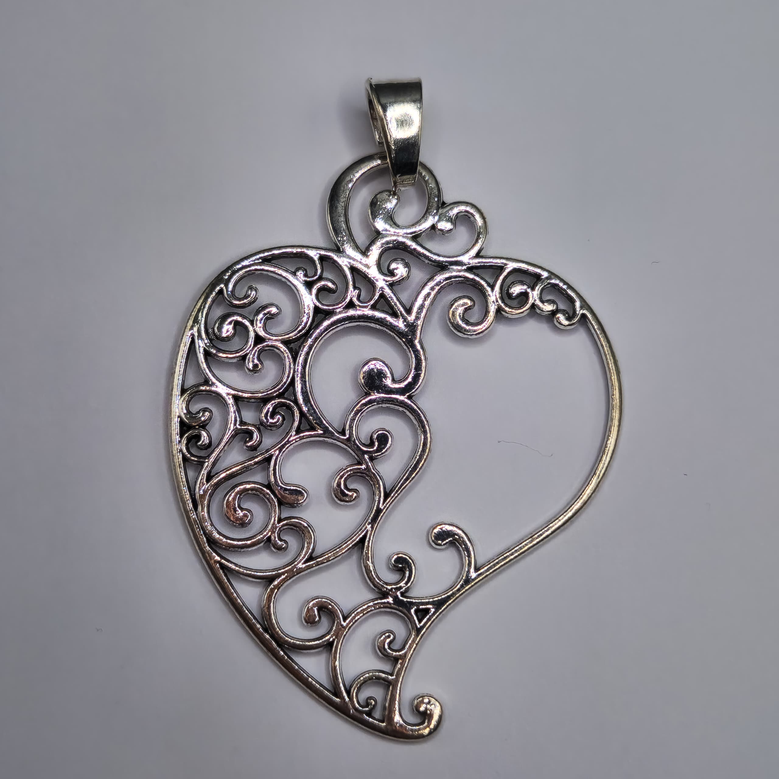 SILVER DIJE CORAZON GRANDE
