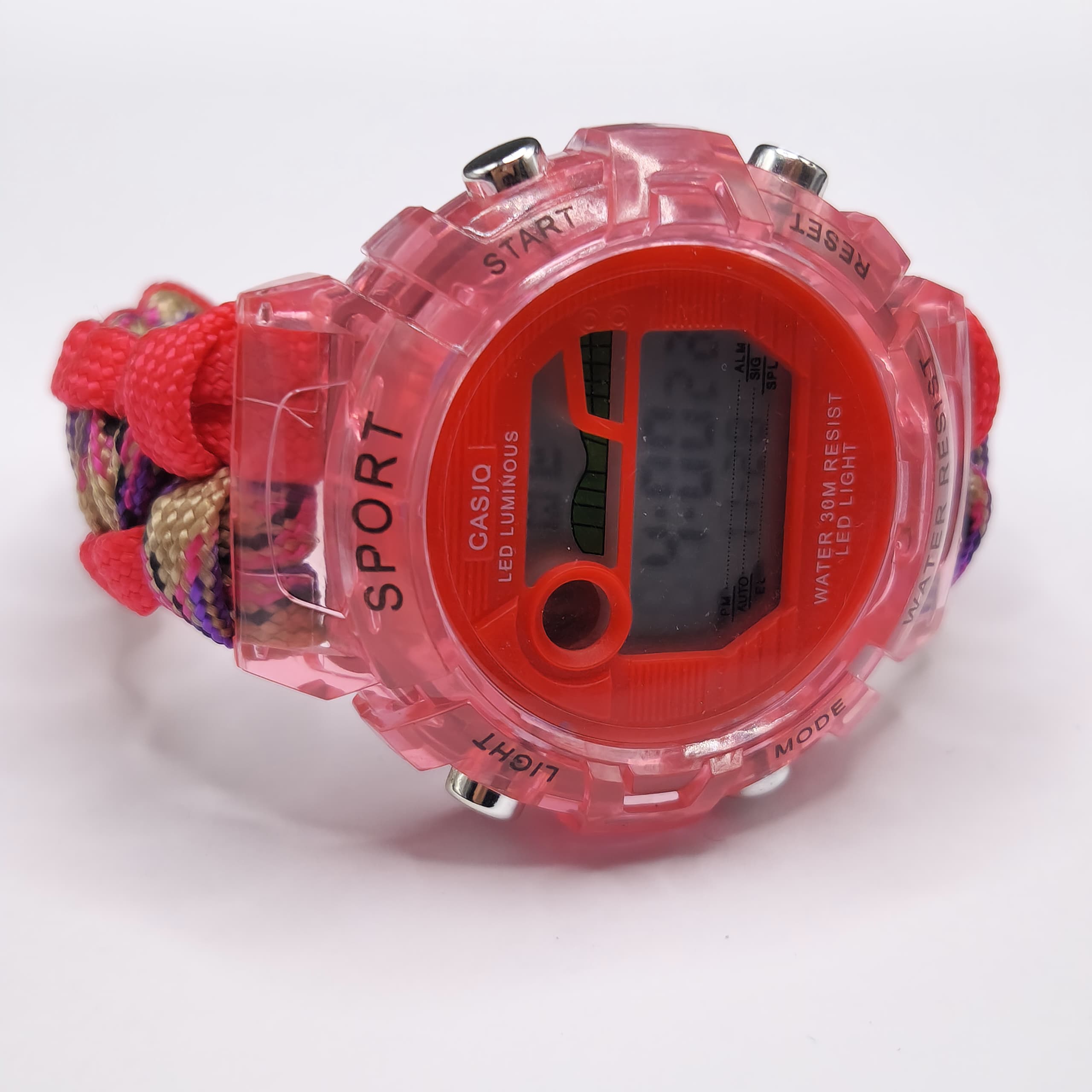PULSERA PARACORD CON RELOJ NIñA