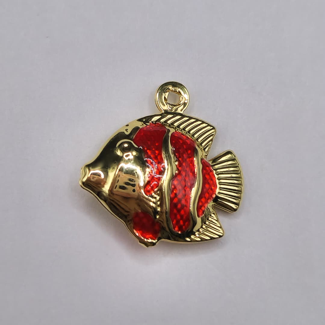 ORO CHINO DIJE PESCADO ROJO