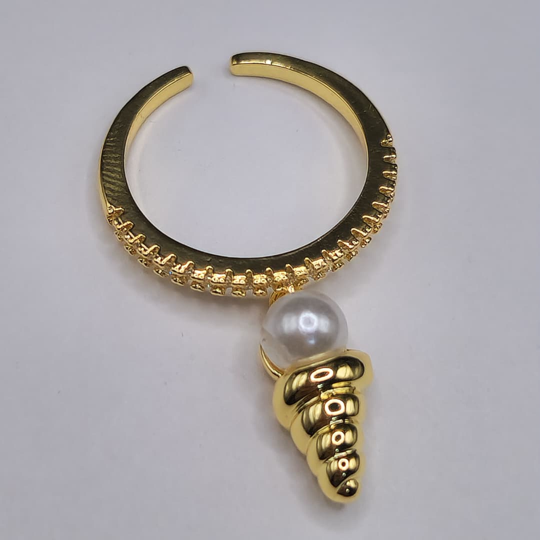 ANILLO CON DIJE DE CARACOL