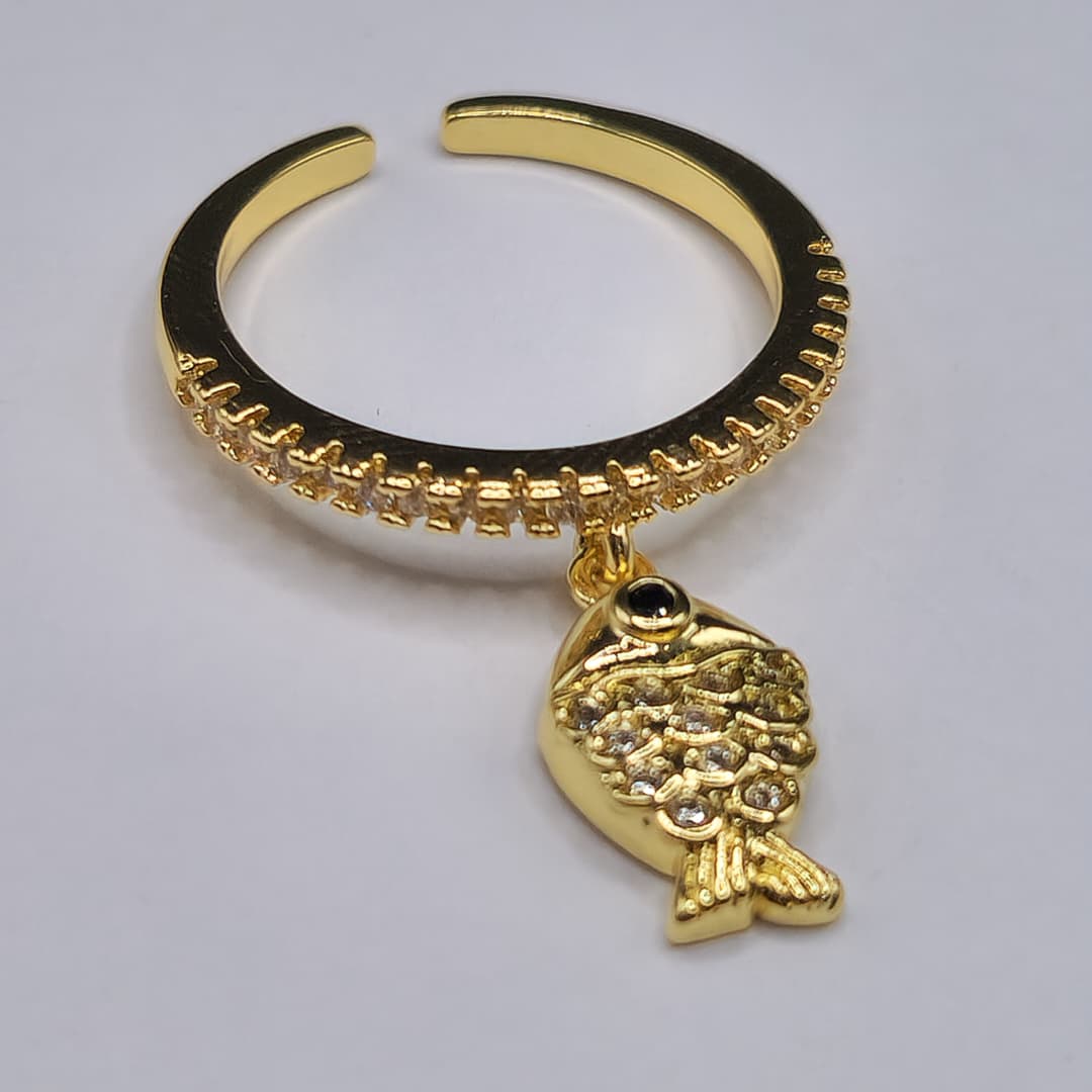ANILLO CON DIJE DE PEZ