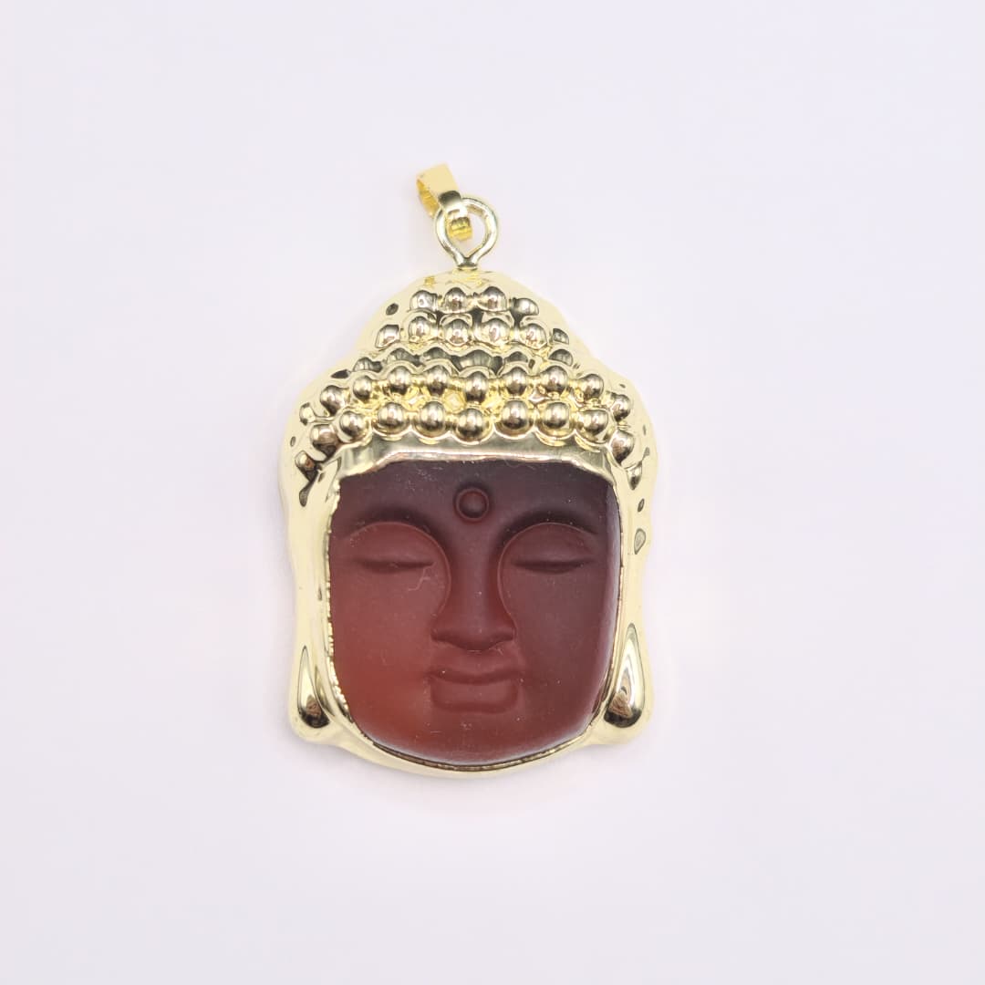 DIJE DE ORO CHINO BUDA MARRON