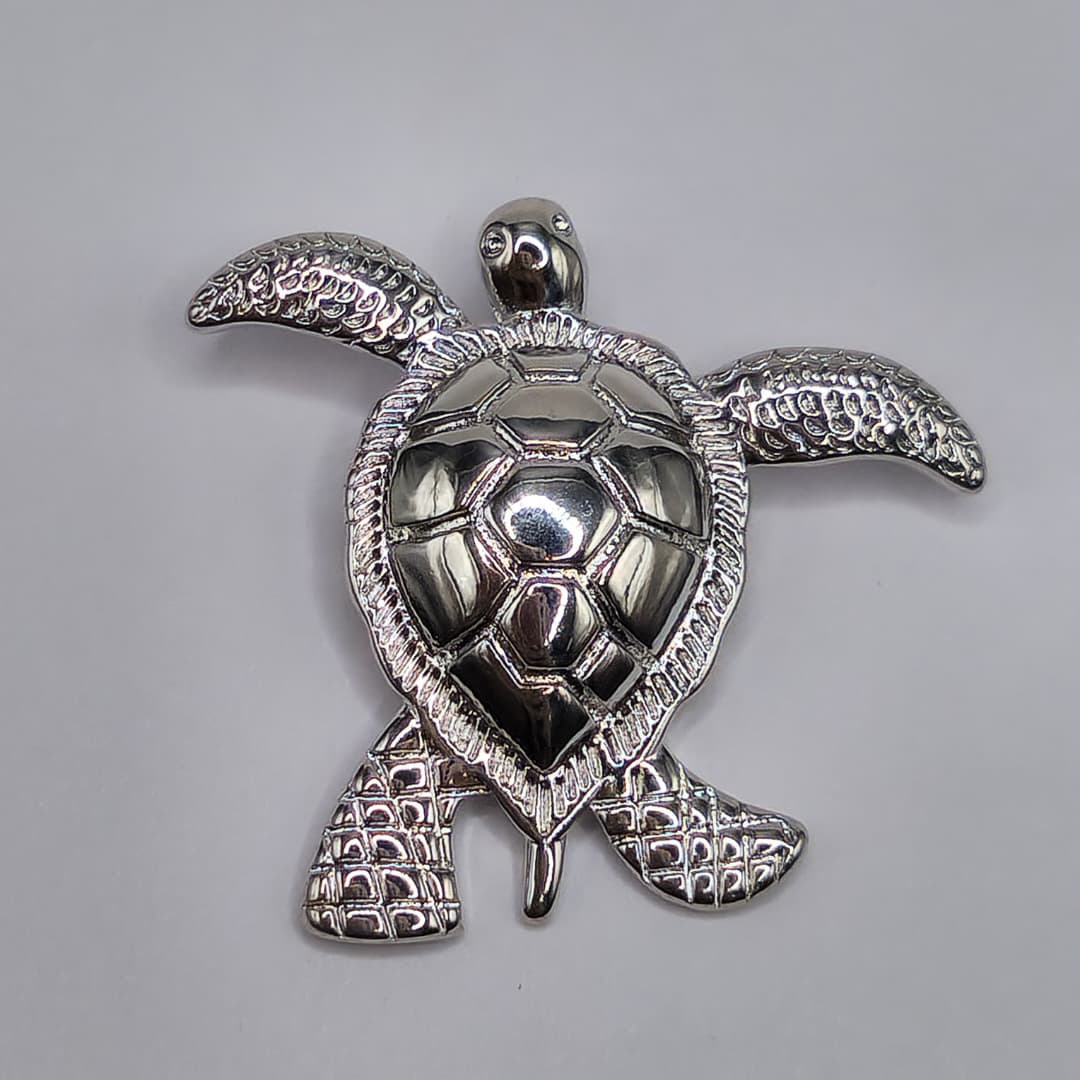 ORO CHINO DIJE TORTUGA PLATEADA