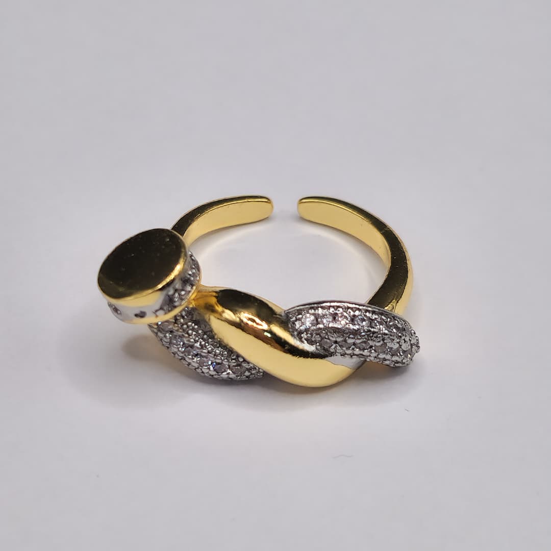 ANILLOS CON LINEA PLATEADA