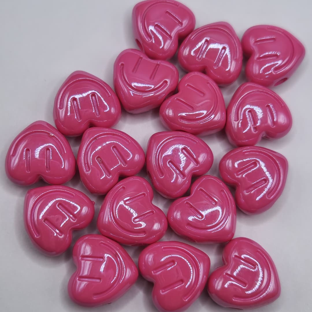 BOLSA 4 UND CORAZON ROSADO OSCURO