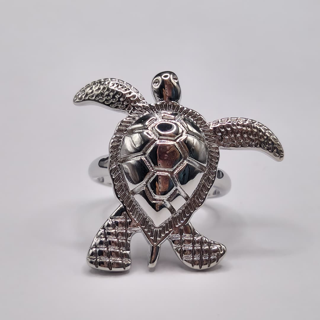 ANILLO DE TORTUGA PLATEADO
