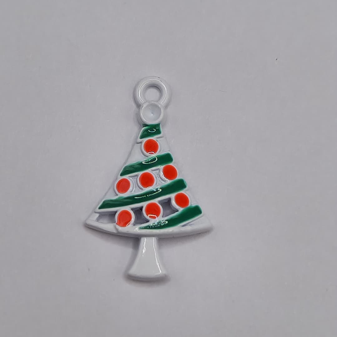 DIJE DE NAVIDAD ARBOL CON BLANCO