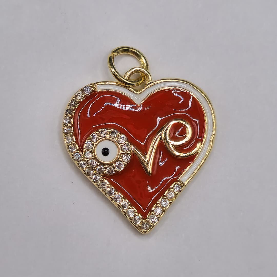 CIRCON DIJE CORAZON ROJO CON OJO Y LOVE