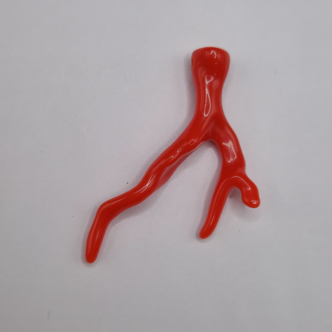 RESINA COLGANTE CORAL ROJO