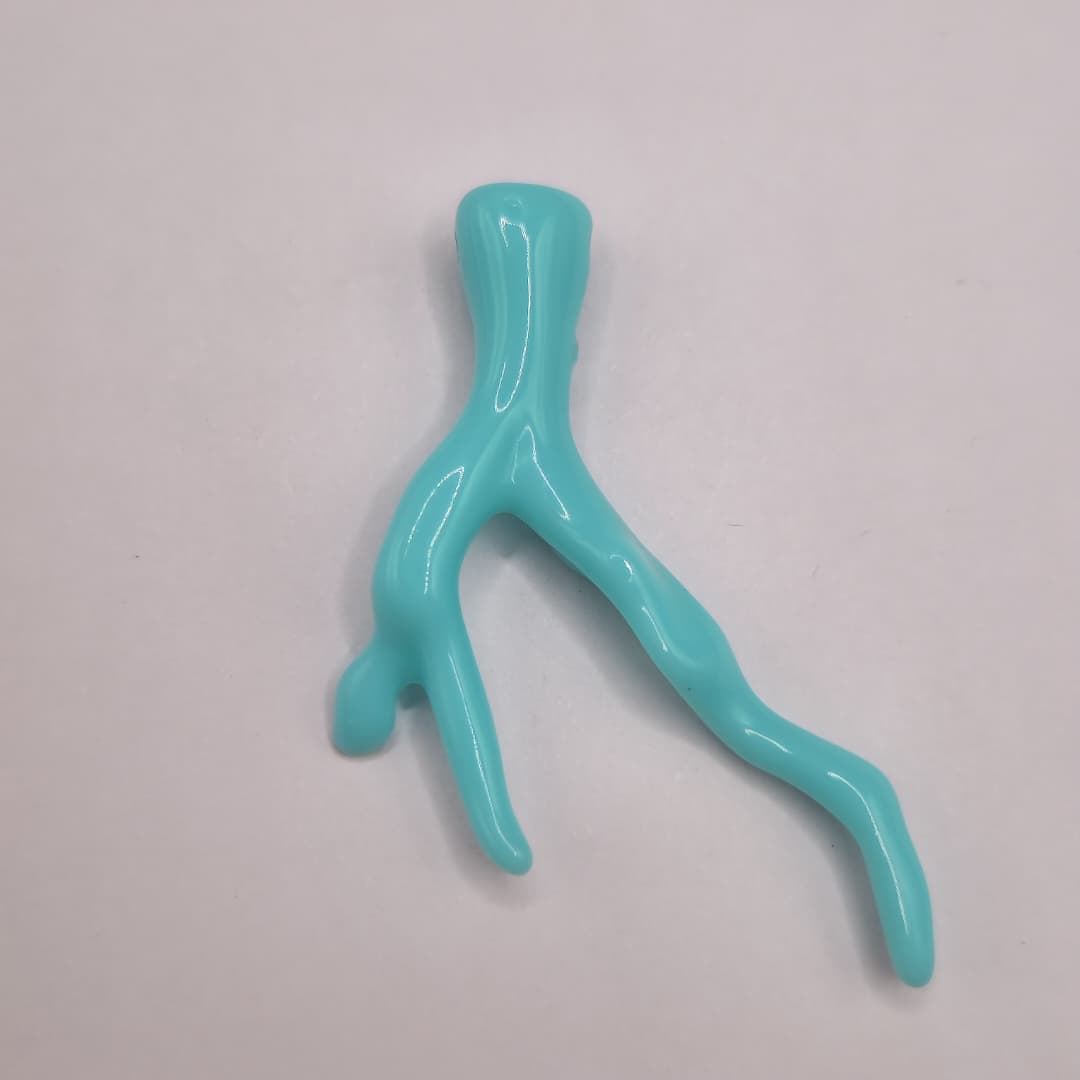 RESINA COLGANTE CORAL TURQUESA