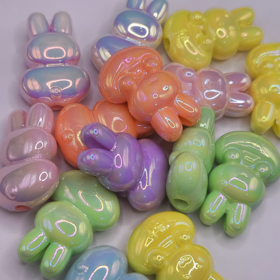 BOLSA 4 UND CONEJO SENTADO DE COLORES TORNAZOL