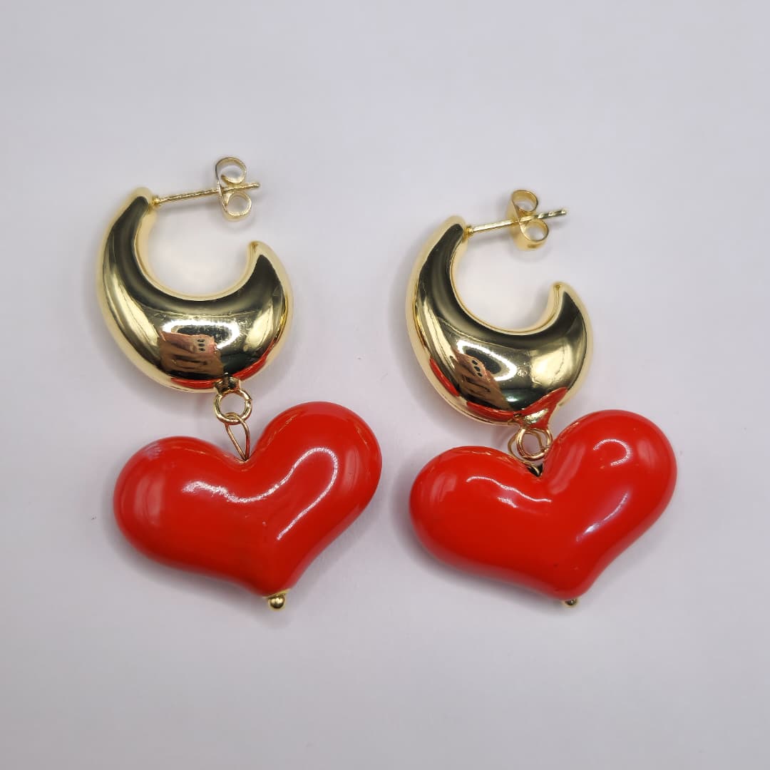 ZARCILLO CANGONGAS CON CORAZON ROJO