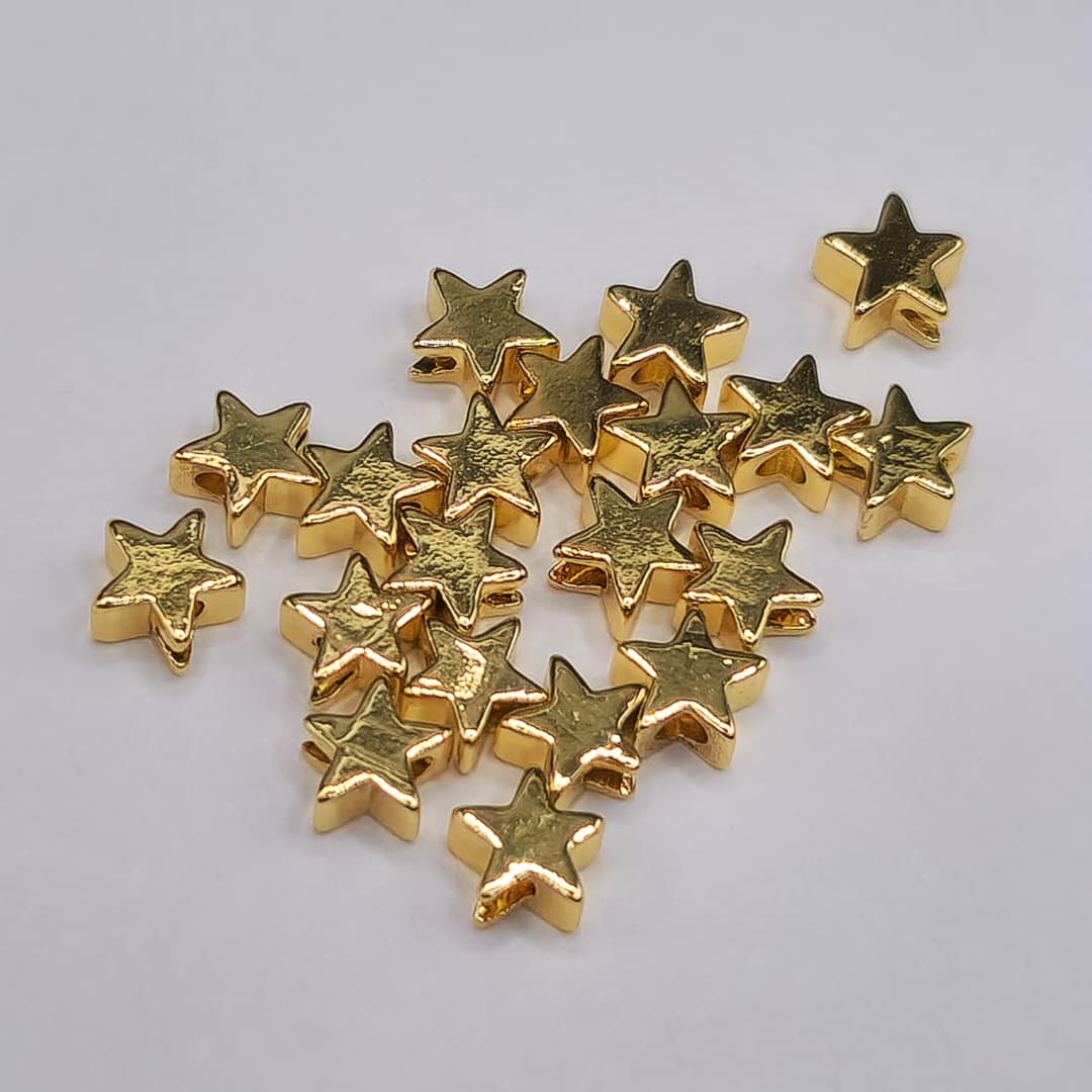 ORO CHINO PASADOR MINI DE ESTRELLA DORADA