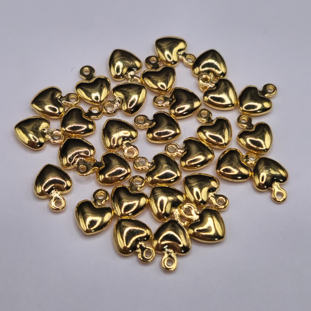 ORO CHINO DIJE CORAZON MINI DORADO