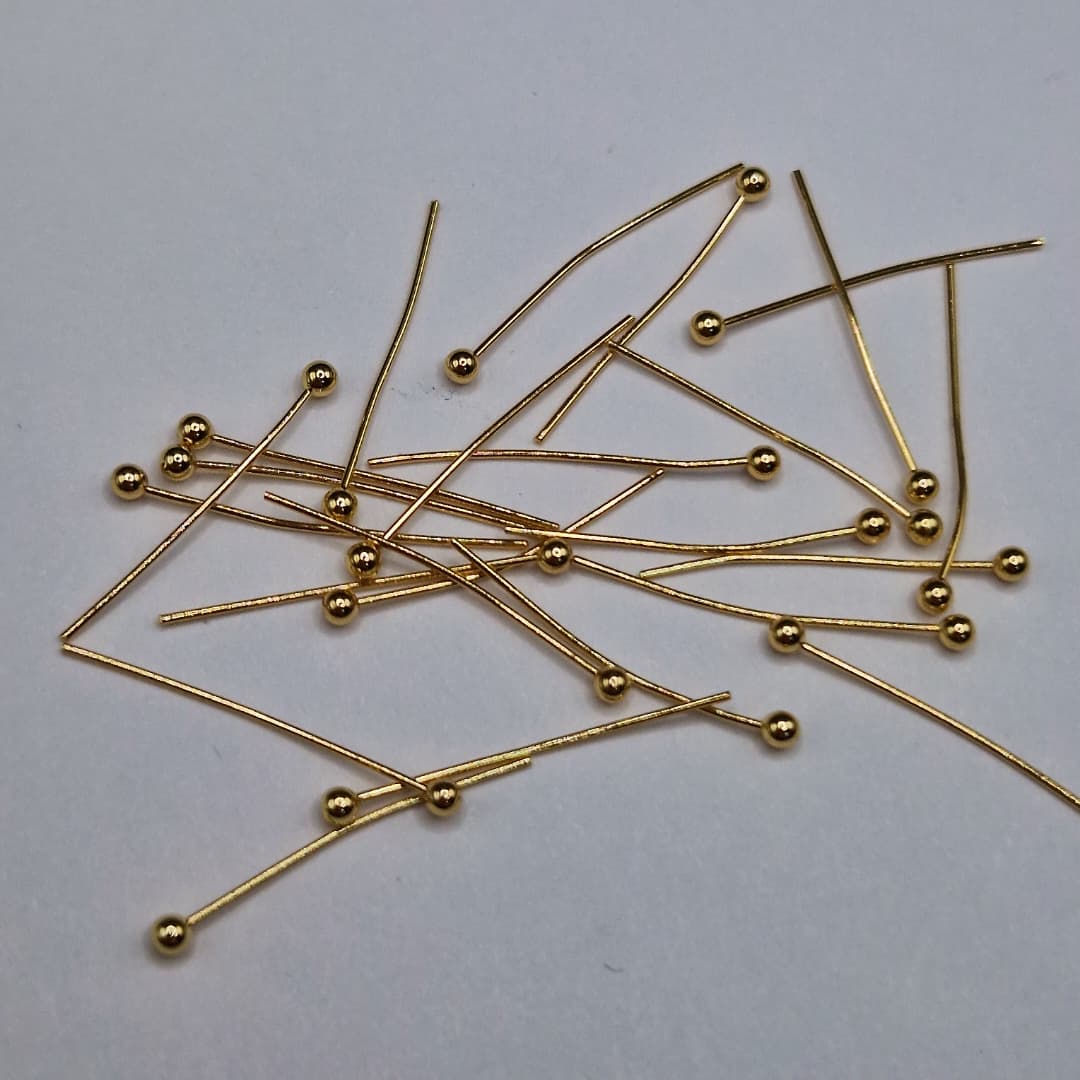 ORO CHINO ALFILER DE 20MM (24 UND )
