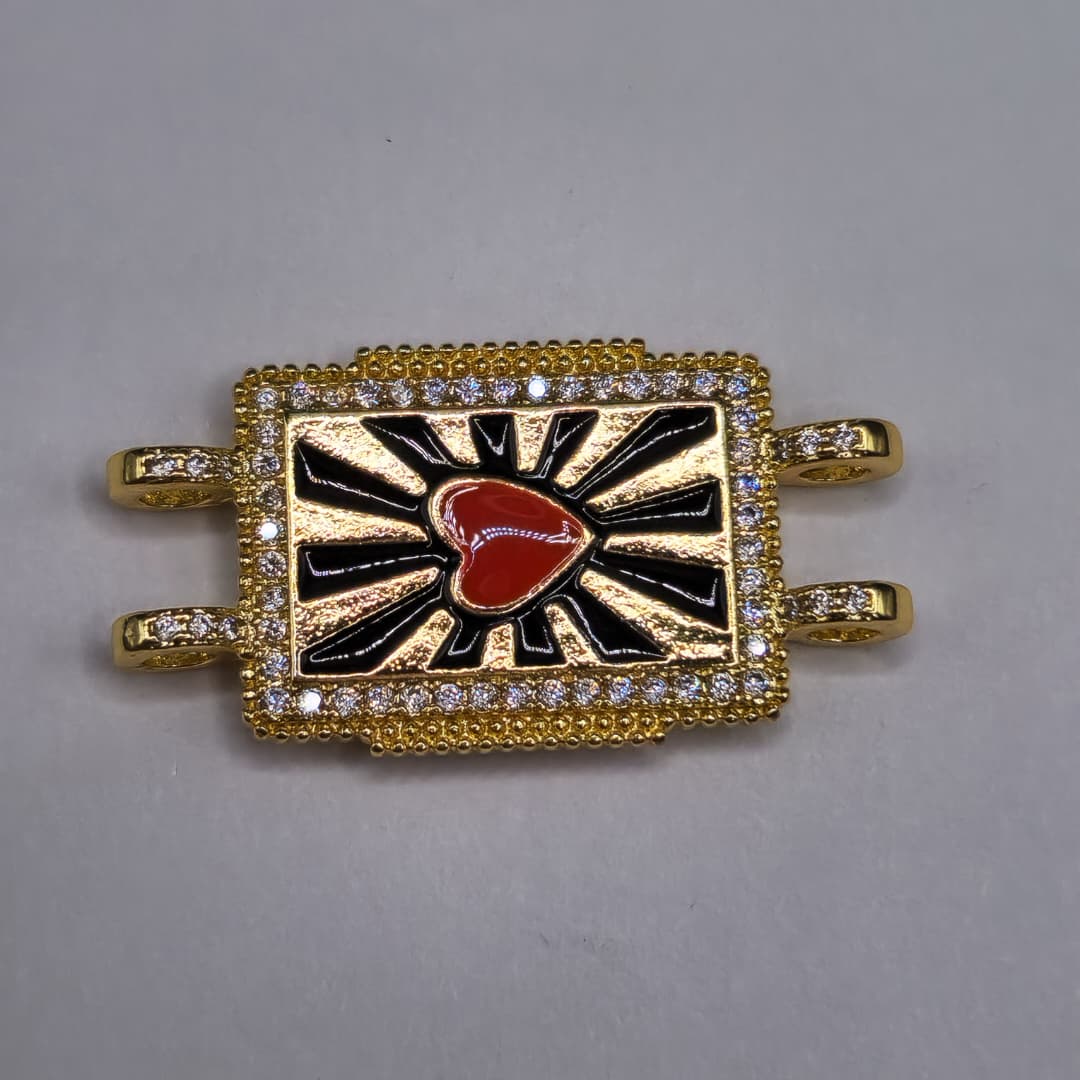 CIRCON CONECTOR RECTANGULAR DE CORAZON CON NEGRO