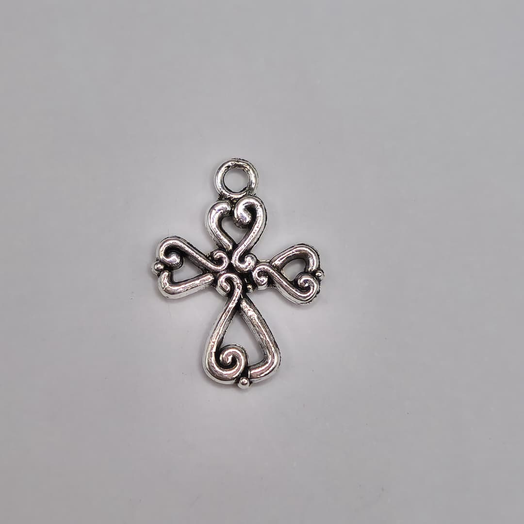 SILVER DIJE CRUZ 13X19MM