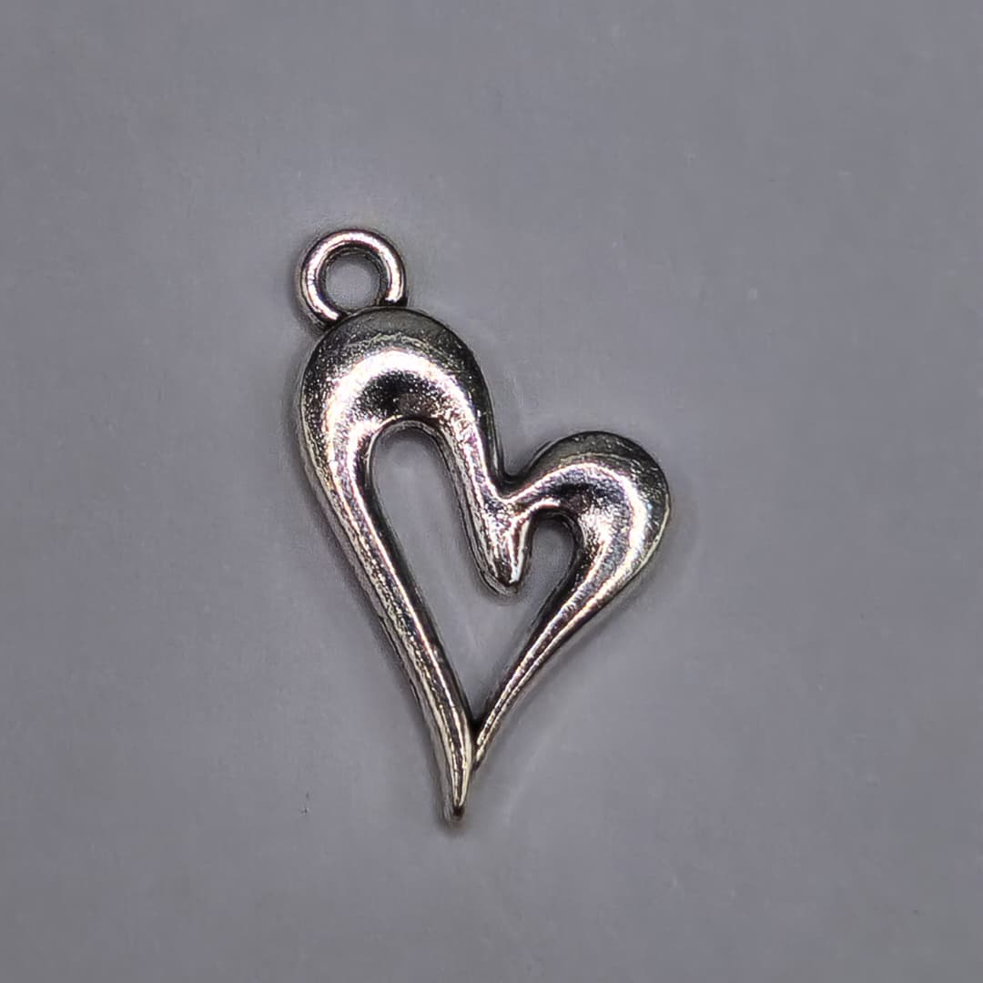 SILVER DIJE DE CORAZON 14X21MM
