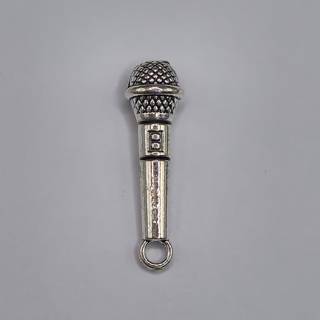 SILVER DIJE DE MICROFONO 7X24MM
