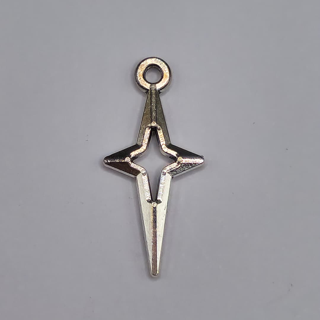 SILVER DIJE DE ESTRELLA 10X23MM