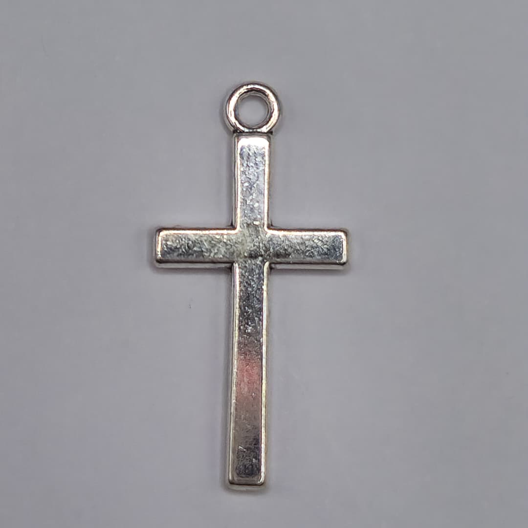 SILVER DIJE CRUZ 13X27MM