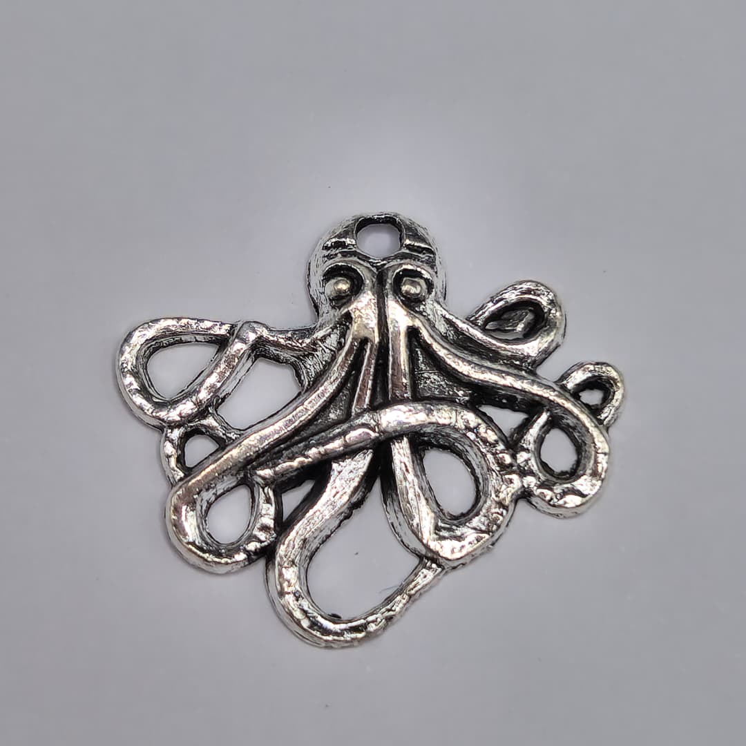 SILVER DIJE DE PULPO 20X23MM