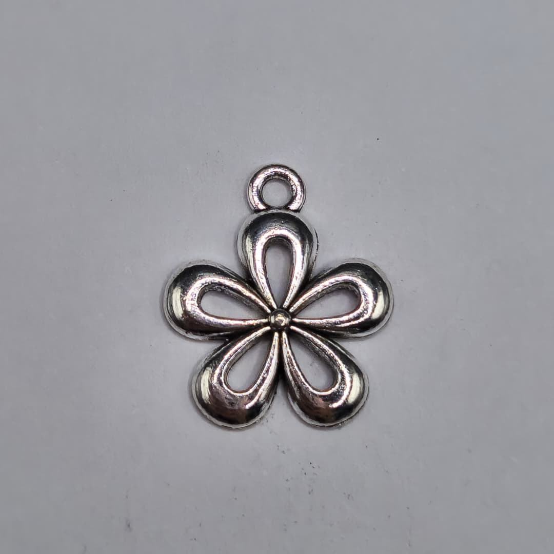 SILVER DIJE DE FLOR 15X18MM