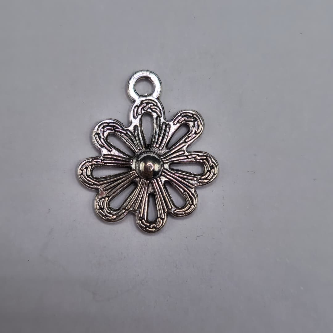 SILVER DIJE FLOR 17X20MM