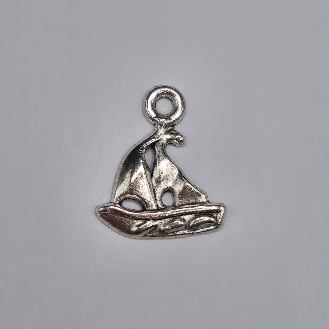 SILVER DIJE BARQUITO 15X18MM