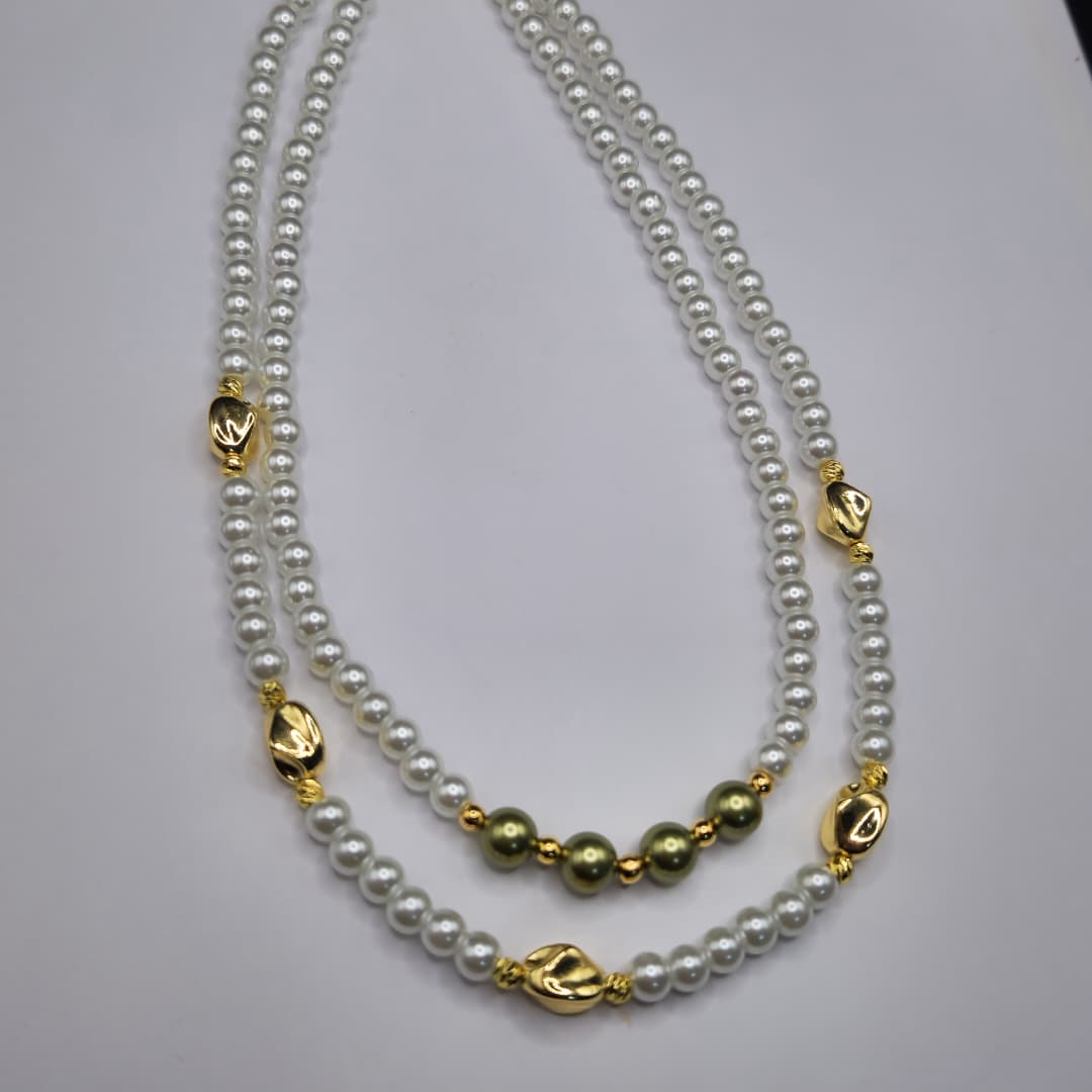 COLLAR DE PERLA BLANCA
