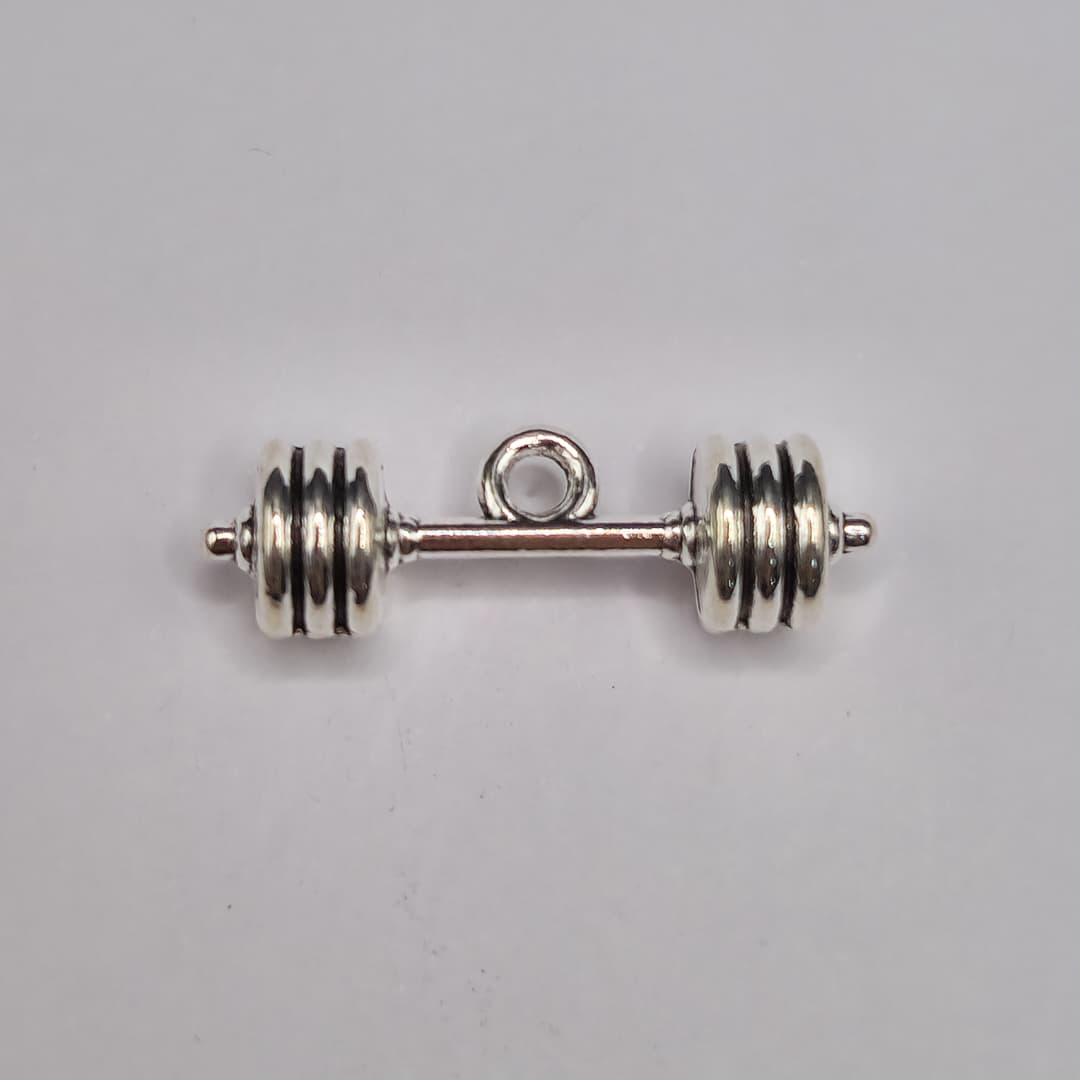 SILVER DIJE DE PESA 19X22MM
