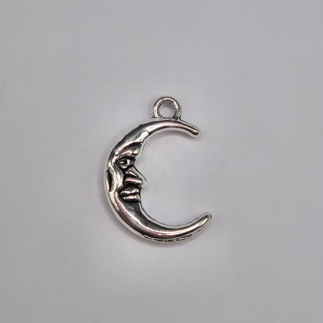 SILVER DIJE DE MEDIA LUNA 15X22MM