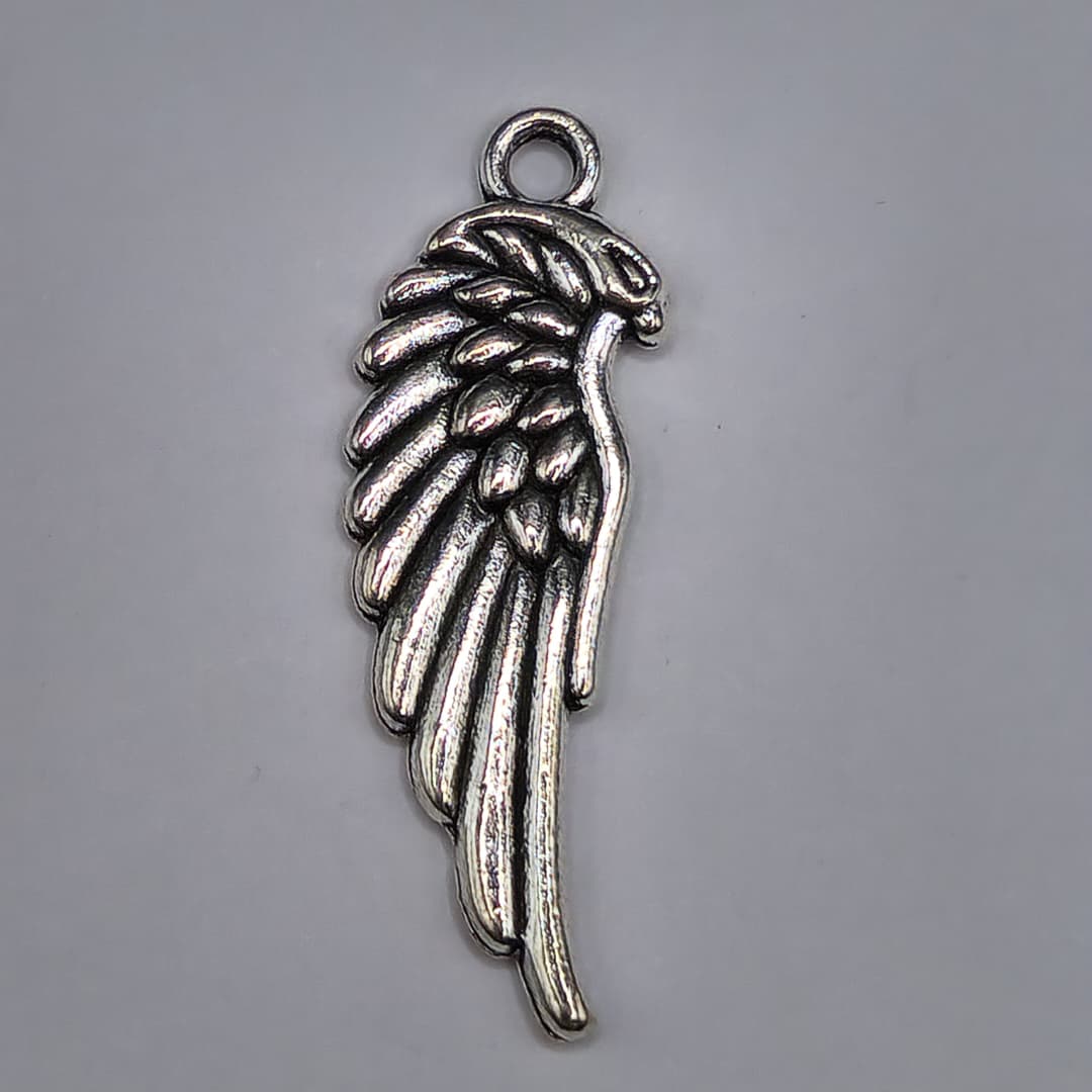 SILVER DIJE DE PLUMA 11X34MM