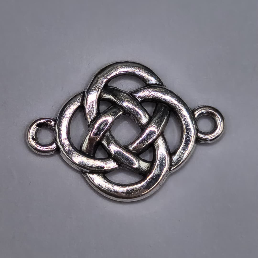 SILVER CONECTOR NUDO 18X25MM