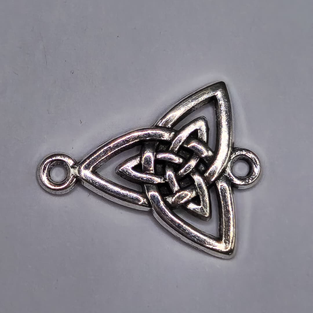 SILVER CONECTOR CELTIC 20X25MM