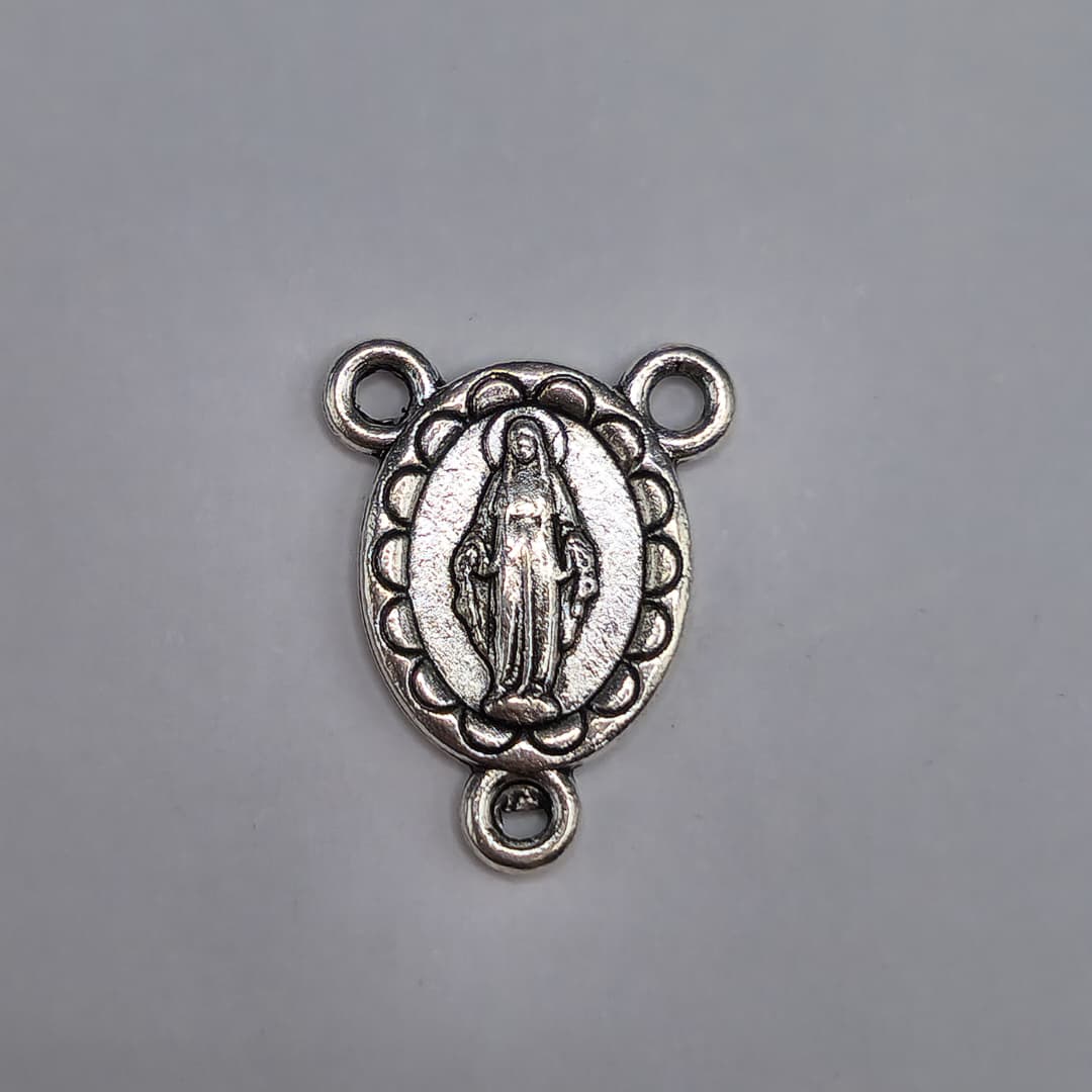 SILVER VITELA DE LA VIRGEN 10X14MM