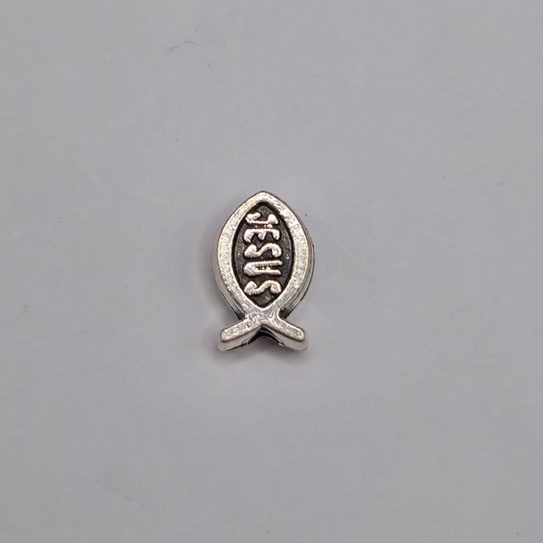 SILVER PASADOR DE PEZ DE JESUS MINI 5X8MM