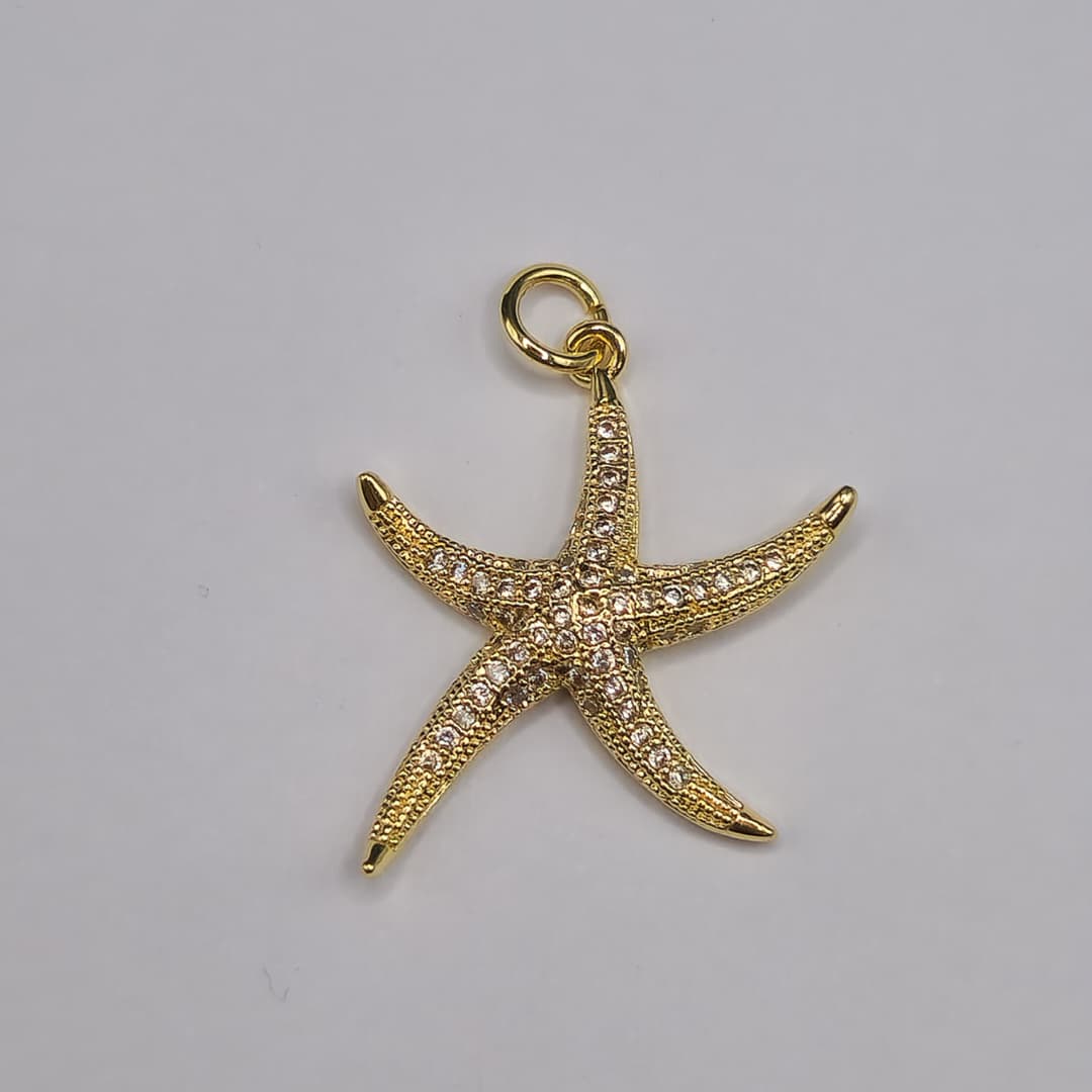 DIJE CIRCON ESTRELLA DE MAR DELGADA