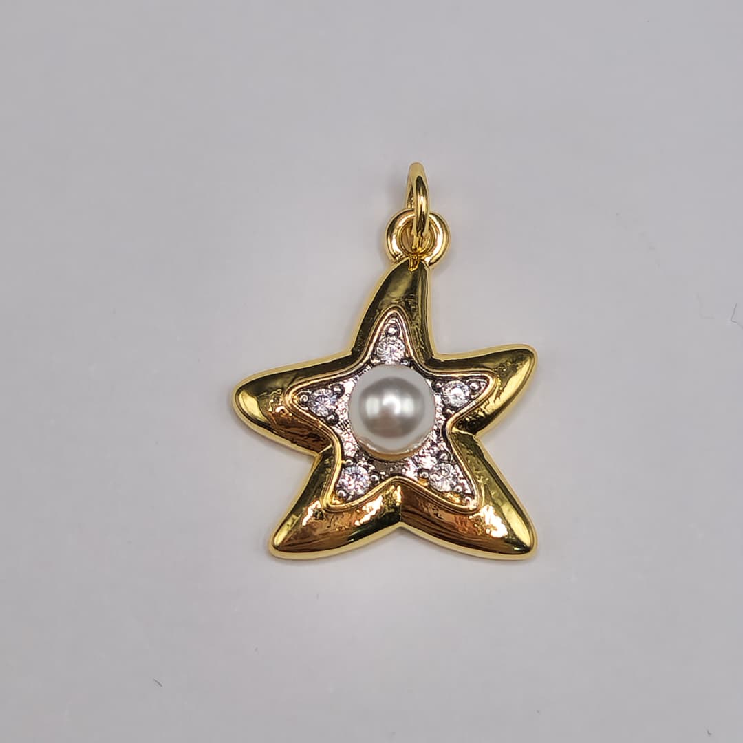 CIRCON DIJE DE ESTRELLA DE MAR CON PERLA