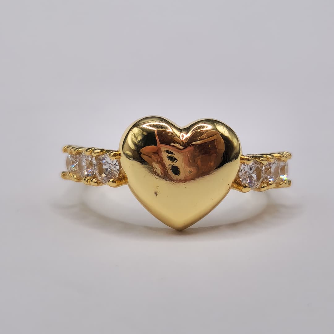ANILLO DE CORAZON CON CIRCONES
