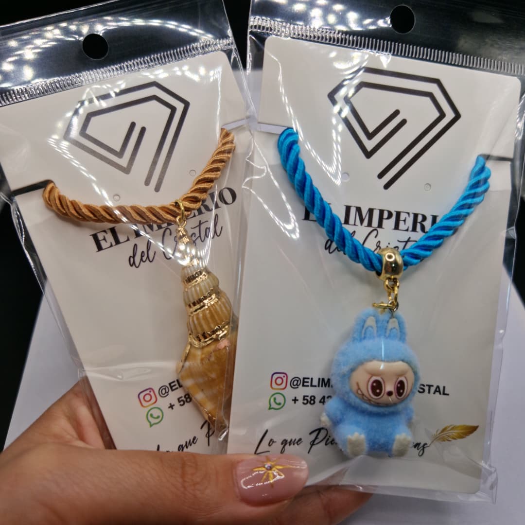 COLLARES DE CORDON CON DIJES GRANDES