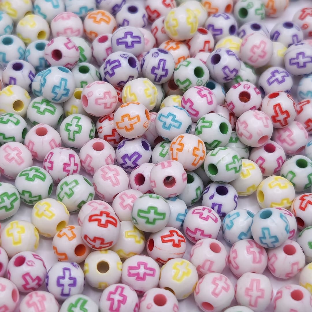 BOLSA 55 UND ESFERA CRUZ DE COLORES 6MM