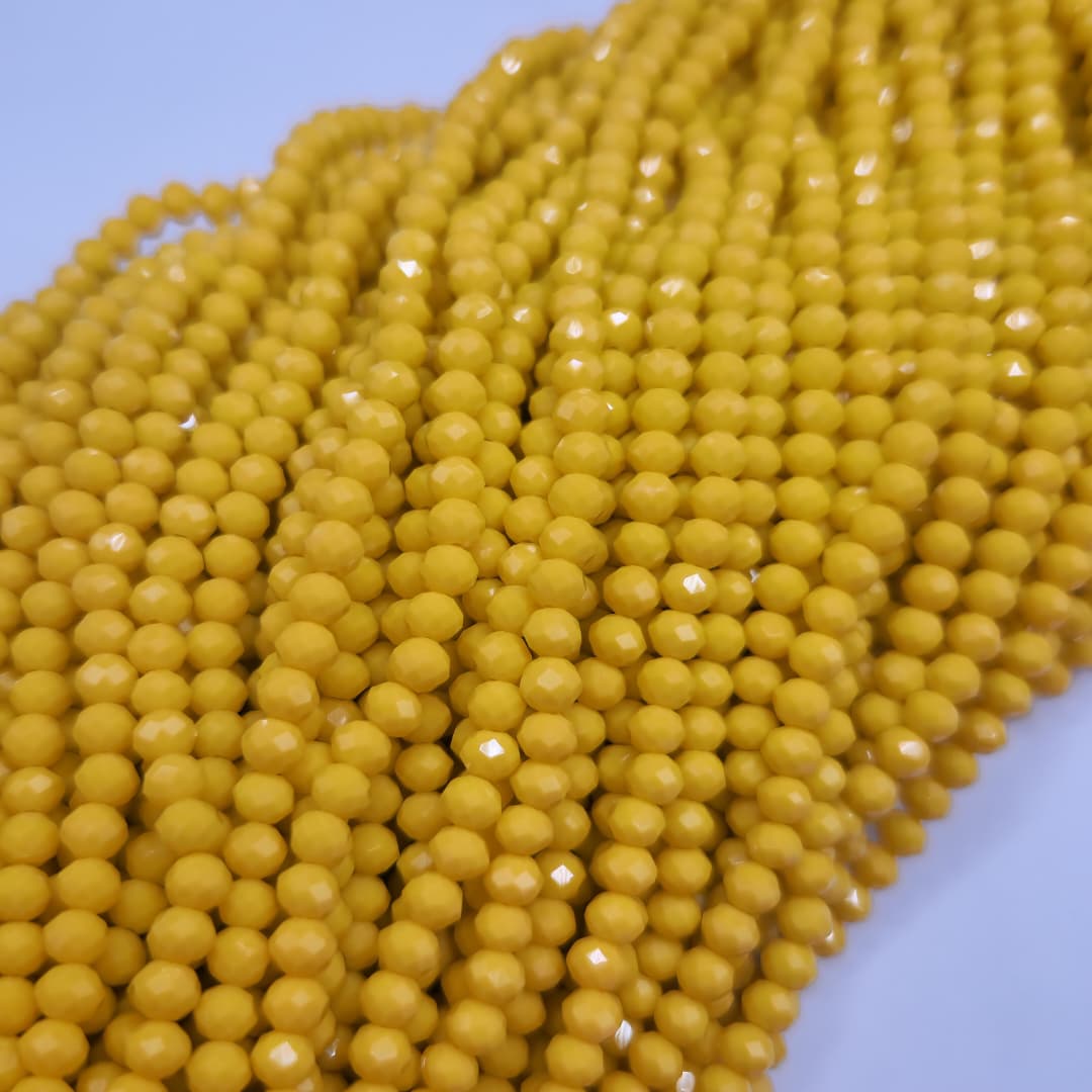 CRISTAL CHECO AMARILLO OSCURO NATURAL 4MM