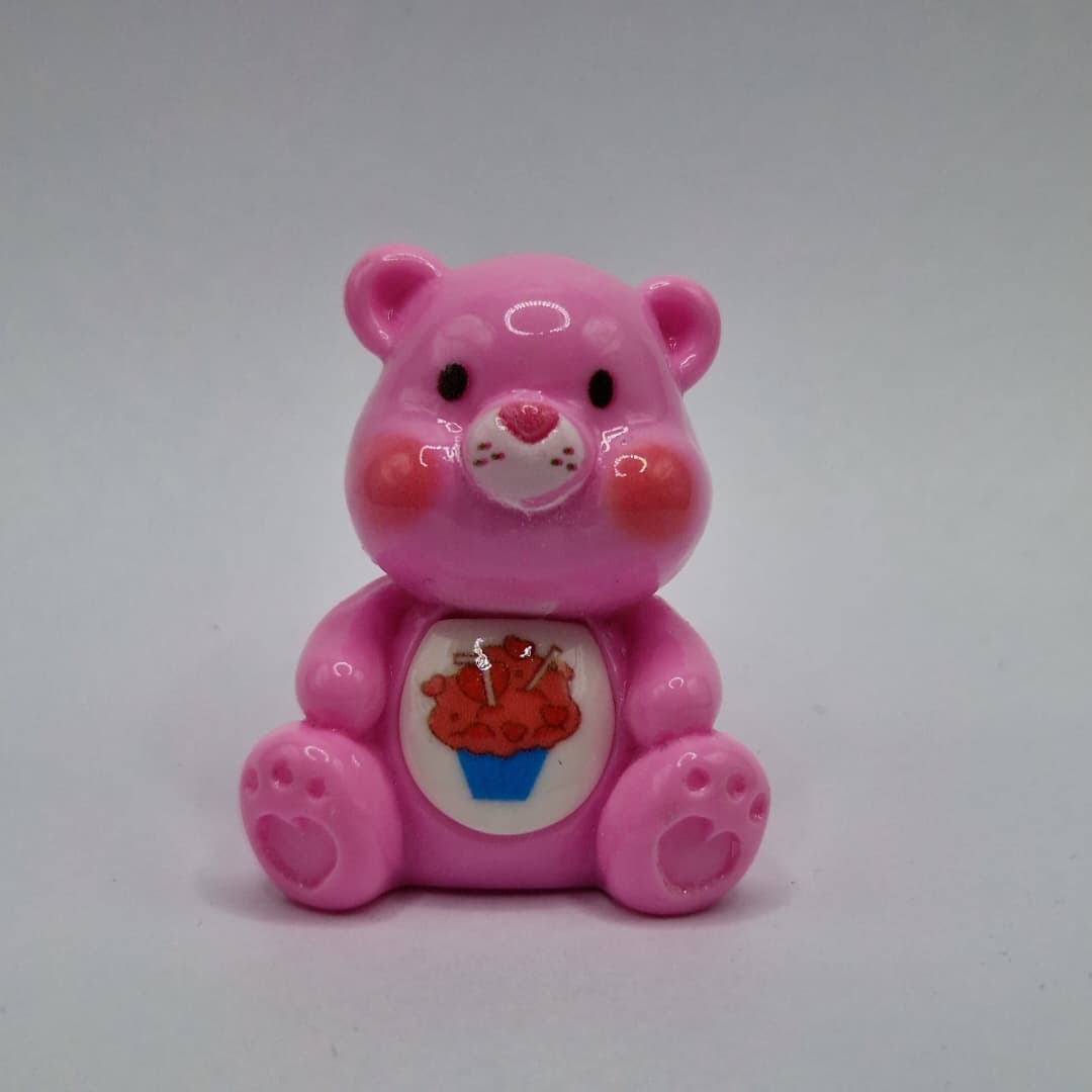 BOLSA 1 UND OSITO CARIÑOSITO ROSADO OSCURO CON HELADO EN LA PANCITA