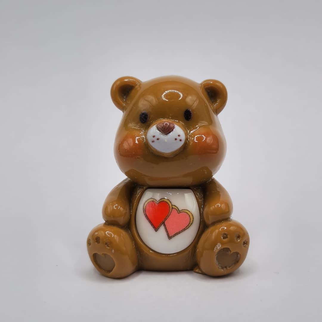 BOLSA 1 UND OSITO CARIÑOSITO MARRON CON CORAZON EN LA PANCITA